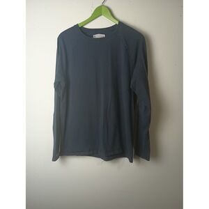 Suntect Unisex Contractor LS Tee Navy Blue UPF 50+ Long Sleeve Shirt Large